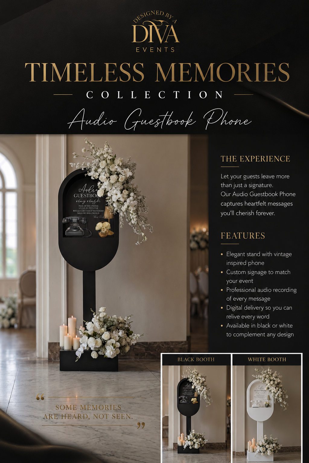 Audio Guestbook Timeless Memories campaign artwork